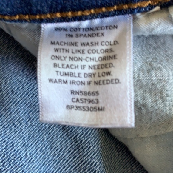 Sun and Shadow Distressed Stretch Denim Blue Jeans, Bootcut, size 27 - Picture 9 of 11